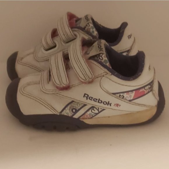 REEBOK | Baby Toddler Girls Running Shoes Purple White Size 4 - Picture 3 of 8